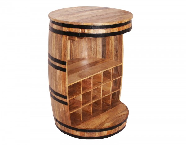 Sit Möbel Barschrank (RUSTIC) 01936-04 (natur antik mit antikschwarzen Beschlägen) Lagerräumung