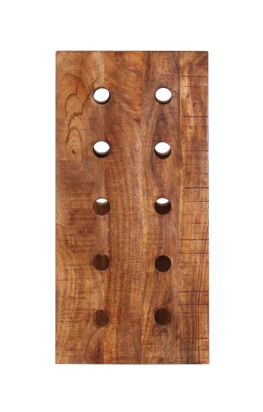 Sit Möbel Weinregal (RUSTIC) 01950-04 (natur antik mit antikschwarzen Beschlägen) Kauf eins, bekomm eins gratis