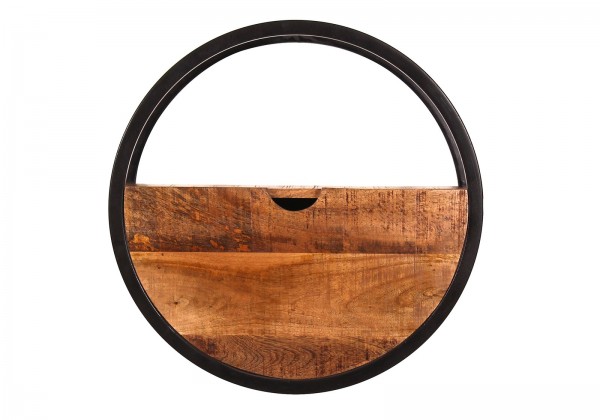 Sit Möbel Wandregal, 1 Schublade (SIDNEY) 14366-01 (natur, schwarz)