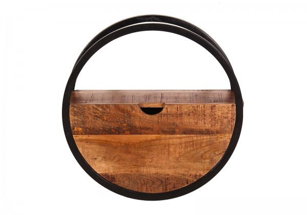 Sit Möbel Wandregal, 1 Schublade (SIDNEY) 14366-01 (natur, schwarz) VIP-Rabatte