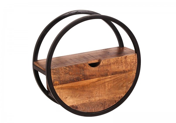 Sit Möbel Wandregal, 1 Schublade (SIDNEY) 14366-01 (natur, schwarz) VIP-Rabatte