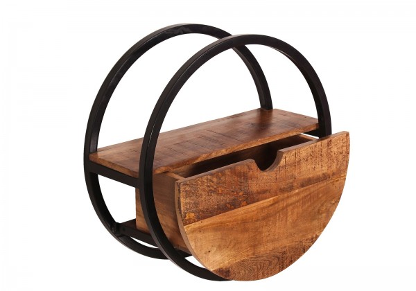 Sit Möbel Wandregal, 1 Schublade (SIDNEY) 14366-01 (natur, schwarz) VIP-Rabatte