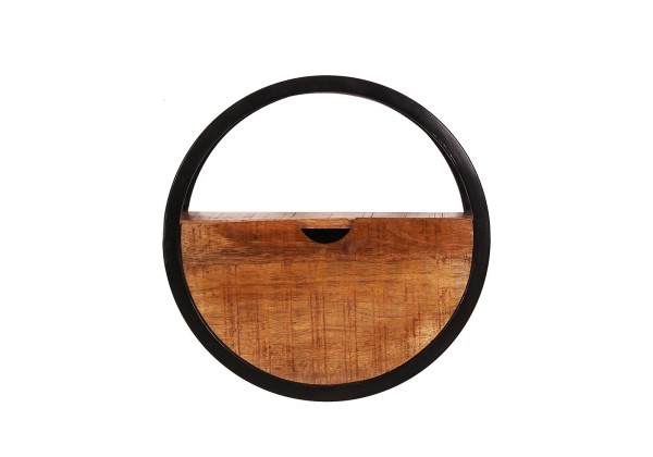 Sit Möbel Wandregal, 1 Schublade (SIDNEY) 14367-01 (natur, schwarz)