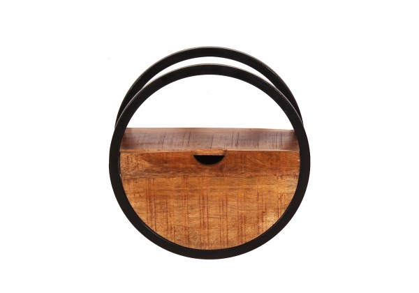 Sit Möbel Wandregal, 1 Schublade (SIDNEY) 14367-01 (natur, schwarz) Tiefpreis