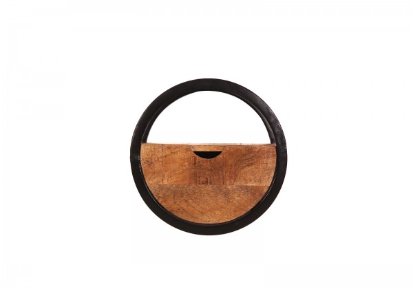 Sit Möbel Wandregal, 1 Schublade (SIDNEY) 14368-01 (natur, schwarz)