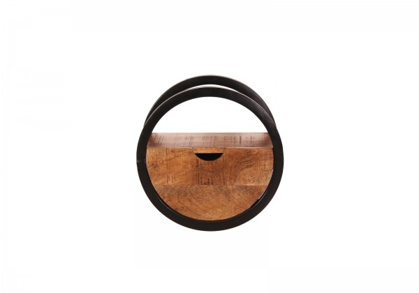 Sit Möbel Wandregal, 1 Schublade (SIDNEY) 14368-01 (natur, schwarz) Super Sparpreis