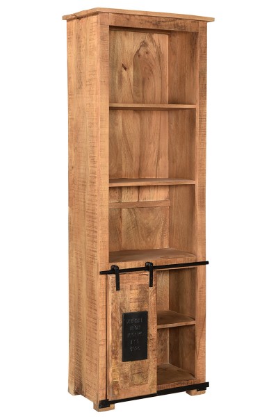 Sit Möbel Bücherschrank (NAMUR) 14208-01 (natur mit schwarzen Beschlägen) im Angebot