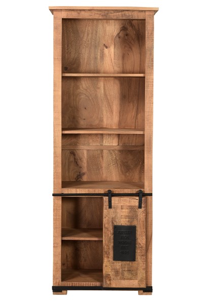 Sit Möbel Bücherschrank (NAMUR) 14208-01 (natur mit schwarzen Beschlägen) im Angebot