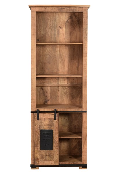 Sit Möbel Bücherschrank (NAMUR) 14208-01 (natur mit schwarzen Beschlägen) im Angebot