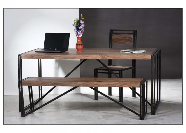 Sit Möbel Bank (PANAMA) 09216-01 (natur mit antikschwarz) Online Shopping