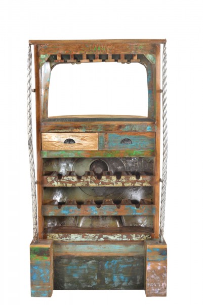 Sit Möbel Barschrank Tuk-Tuk (THIS & THAT) 01054-07 (schwarz-gelb mit bunt) Günstig kaufen