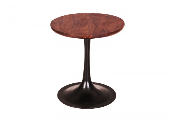 Sit Möbel Beistelltisch 40x40 cm (TOM TAILOR) 12882-01 (Platte antikbraun, Sockel schwarz) Preisnachlass