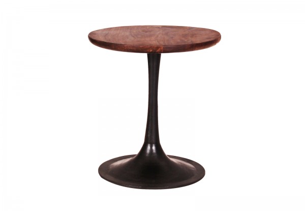 Sit Möbel Beistelltisch 40x40 cm (TOM TAILOR) 12882-01 (Platte antikbraun, Sockel schwarz) Preisnachlass