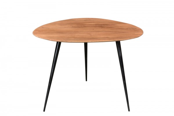 Sit Möbel Beistelltisch 54 x 49 cm (THIS & THAT) 01053-17 (Platte natur, Beine schwarz)