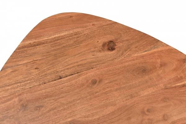 Sit Möbel Beistelltisch 54 x 49 cm (THIS & THAT) 01053-17 (Platte natur, Beine schwarz) Black Friday