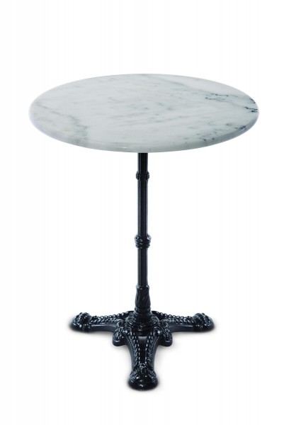 Sit Möbel Bistro-Tisch, 60 cm rund (THIS & THAT) 09999-11 (Platte weiß, Gestell schwarz)