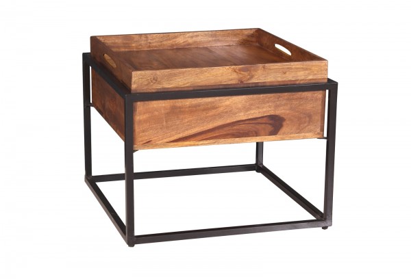 Sit Möbel Couchtisch (PANAMA) 09252-01 (natur mit antikschwarz) Limitierter Zeitrabatt