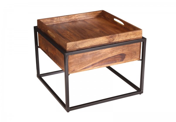 Sit Möbel Couchtisch (PANAMA) 09252-01 (natur mit antikschwarz) Limitierter Zeitrabatt