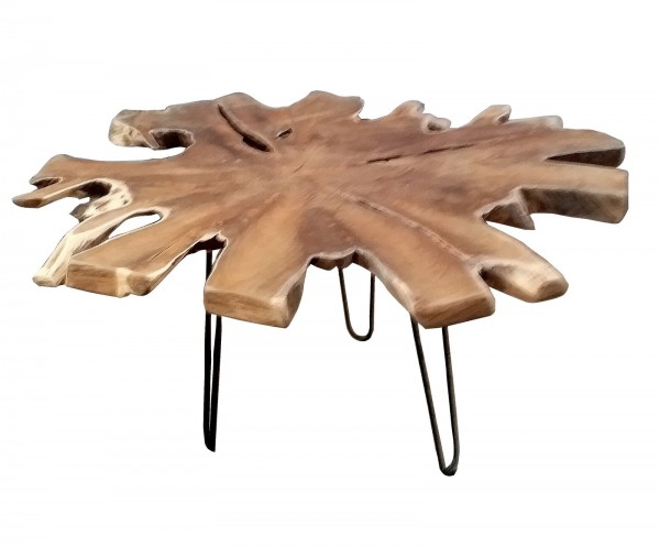 Sit Möbel Couchtisch (ROMANTEAKA) 07996-46 (Platte natur, Gestell antikschwarz) Begrenztes Angebot