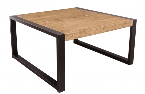 Sit Möbel Couchtisch 80x80 cm (NATURAL EDGE) 11880-01 (natur und schwarz)