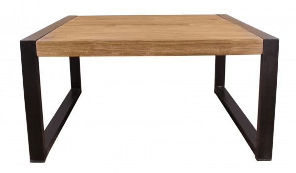 Sit Möbel Couchtisch 80x80 cm (NATURAL EDGE) 11880-01 (natur und schwarz) Fabrikverkauf