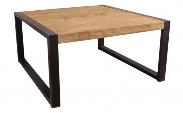 Sit Möbel Couchtisch 80x80 cm (NATURAL EDGE) 11880-01 (natur und schwarz) Fabrikverkauf
