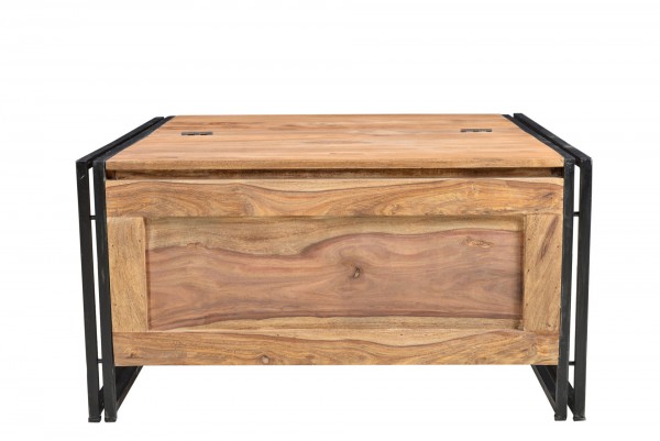 Sit Möbel Couchtischtruhe (PANAMA) 09294-01 (natur mit antikschwarz) Fabrik Onlineshop