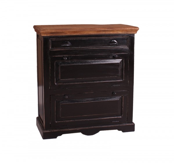Sit Möbel Dielen-Set (CORSICA) 18000-30 (schwarz mit honigfarbiger Deckplatte) Cyber Monday