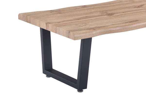 Sit Möbel Couchtisch 120x60x40 cm 19000-36 (Platte natur, Gestell schwarz) Osterangebot