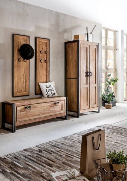 Sit Möbel Dielen-Set (PANAMA) 18000-42 (natur mit antikschwarz)