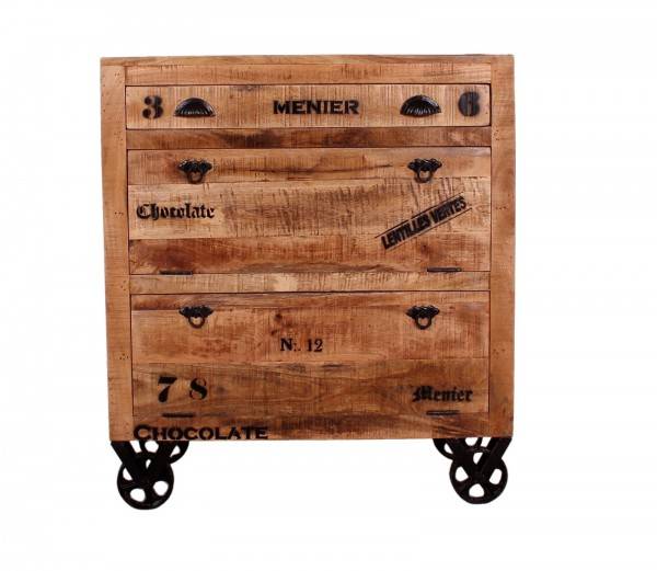 Sit Möbel Dielen-Set (RUSTIC) 18000-50 (natur antik mit antikschwarzen Beschlägen) Black Friday Preise