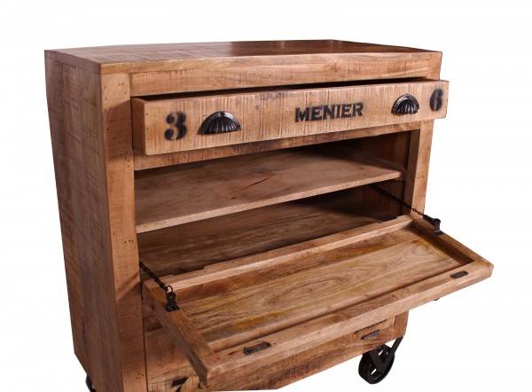Sit Möbel Dielen-Set (RUSTIC) 18000-50 (natur antik mit antikschwarzen Beschlägen) Black Friday Preise