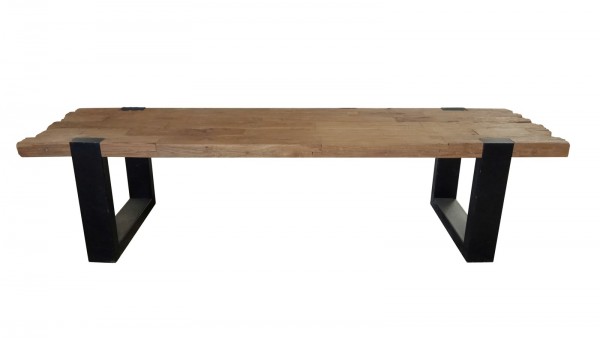 Sit Möbel Couchtisch 130x60 cm (CROCO) 11416-01 (Antikfinish, Beine schwarz) Vatertagsangebot