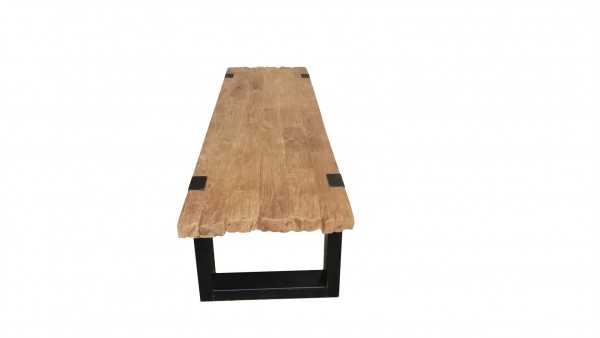 Sit Möbel Couchtisch 130x60 cm (CROCO) 11416-01 (Antikfinish, Beine schwarz) Vatertagsangebot