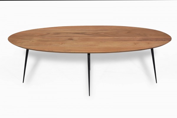 Sit Möbel Couchtisch 150x60 cm (THIS & THAT) 01053-27 (Platte natur, Beine schwarz) Valentinstagsangebot