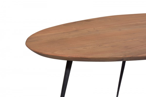 Sit Möbel Couchtisch 150x60 cm (THIS & THAT) 01053-27 (Platte natur, Beine schwarz) Valentinstagsangebot