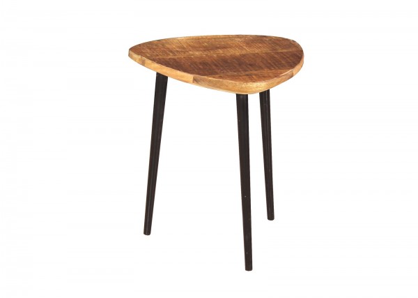 Sit Möbel Couchtisch 40x37x37 cm (SIDNEY) 14344-01 (natur, schwarz)