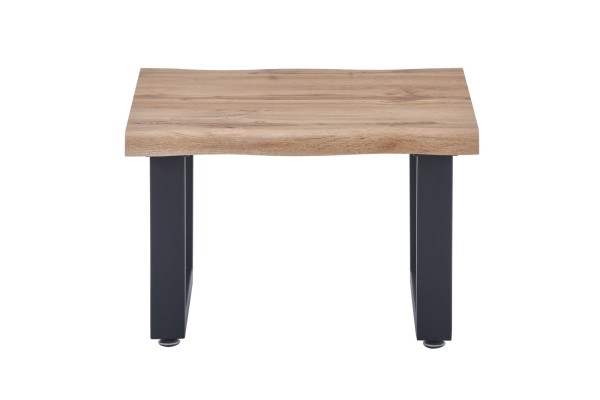 Sit Möbel Couchtisch 60x60x40 cm 19000-35 (Platte natur, Gestell schwarza) Online Outlet