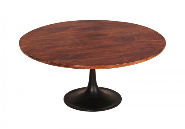 Sit Möbel Couchtisch 80x80 cm (TOM TAILOR) 12880-01 (Platte antikbraun, Sockel schwarz)
