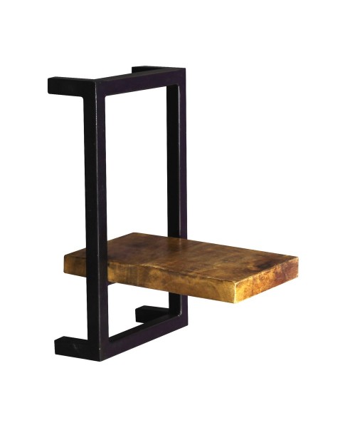 Sit Möbel Wandregal (SIDNEY) 14348-01 (natur, schwarz) Sonderangebot der Fabrik