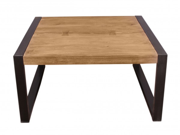 Sit Möbel Couchtisch 80x80 cm (NATURAL EDGE) 11880-01 (natur und schwarz) Kostenloser Versand