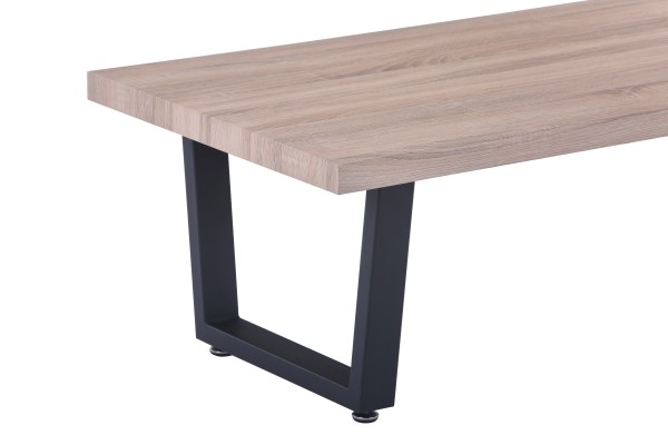 Sit Möbel Couchtisch 120x60x40 cm 19000-34 (Platte natur, Gestell schwarza) Kauf eins, bekomm eins gratis