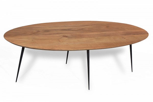 Sit Möbel Couchtisch 150x60 cm (THIS & THAT) 01053-27 (Platte natur, Beine schwarz)
