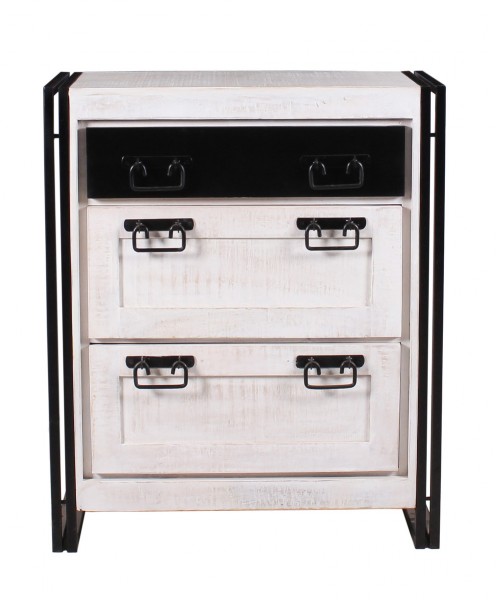 Sit Möbel Dielen-Set (WHITE PANAMA) 18000-90 (weiß mit antikschwarz) JETZT KAUFEN