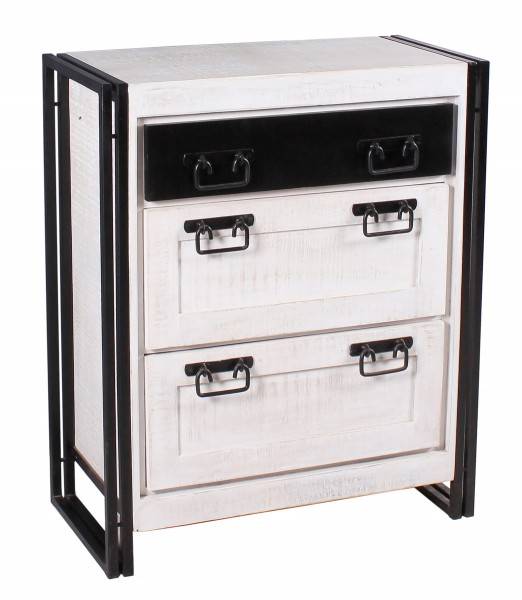 Sit Möbel Dielen-Set (WHITE PANAMA) 18000-90 (weiß mit antikschwarz) JETZT KAUFEN