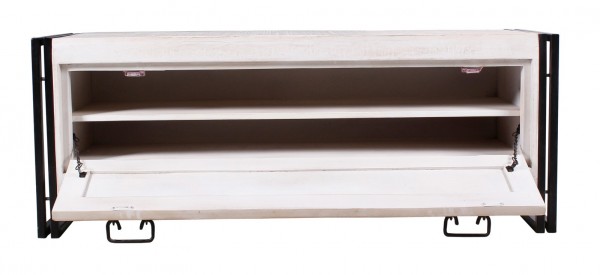 Sit Möbel Dielen-Set (WHITE PANAMA) 18000-91 (weiß mit antikschwarz) Neueste Stile