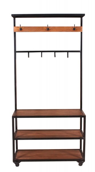 Sit Möbel Garderobe (PANAMA) 09261-01 (natur mit antikschwarz)