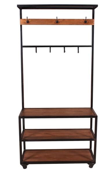 Sit Möbel Garderobe (PANAMA) 09261-01 (natur mit antikschwarz) Vierteljährliche Förderung