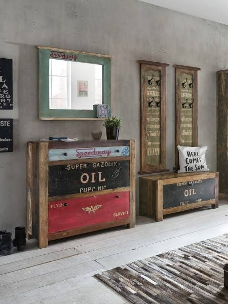 Sit Möbel Garderobe (SPEEDWAY) 05763-98 (natur + bunt lackiert) Bis zu 55% Rabatt