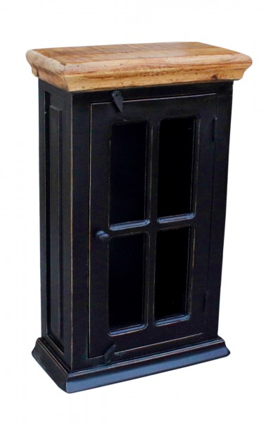 Sit Möbel Hängeschrank (CORSICA) 05802-11 (schwarz mit honigfarbiger Deckplatte)